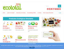 Tablet Screenshot of ecototal.com
